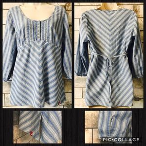 Peasant-Style Tunic Blouse